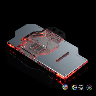 

PHANTEKS 1080TiMS Silver MSI MSI GTX1080Ti GAMING X Red Dragon Graphics Special Computer GPU Water Cooling Head RGBThick Copper Bottom
