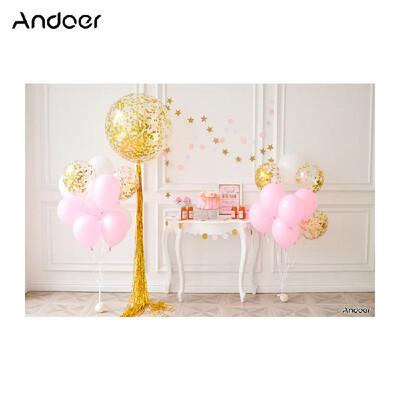 

Andoer 21 15m7 5ft First Birthday Backdrop Cake Balloon Photography Background Baby Kids Photo Studio Pros