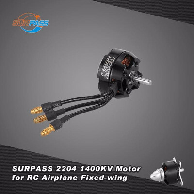 

Original SURPASS High Performance 2204 1400KV 14 Poles Brushless Motor for RC Airplane Fixed-wing