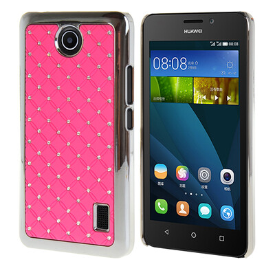 

MOONCASE Жесткий Роскошные Chrome горный хрусталь Bling Звезда задняя крышка чехол для Huawei Ascend Y635 розовый