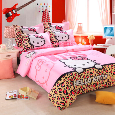 

Cute Cartoon 4PCS Bedding Set for Adult Children Bed Linen with Duvet Cover/Bed Sheet/Pillowcases Twin/Full/Queen Size