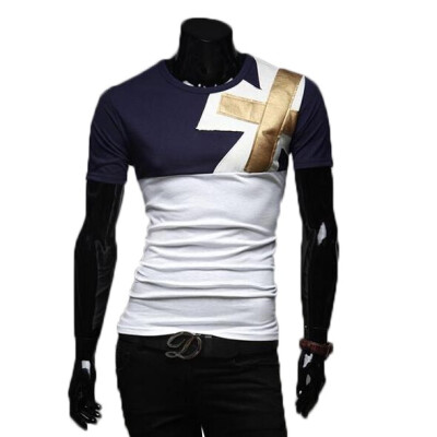 

Zogaa New Men's T-Shirt Fashion Casual Round Collar