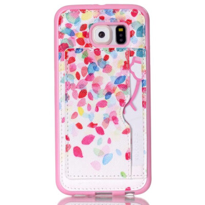 

MITI Leather Case + TPU Innder Soft Protective Cover For Phone Samsung S6 G9200 Mobile phone case with Card Slot Stand