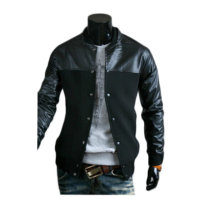 

Zogaa Mens Jacket Casual Spell Leather