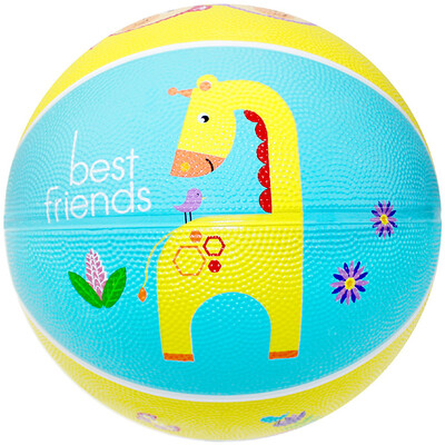 

Fisher Fisher-Price Childrens Toy Ball Cartoon Pat the Ball Baby Small Ball Kindergarten Basketball 22cm Jungle F0512-1