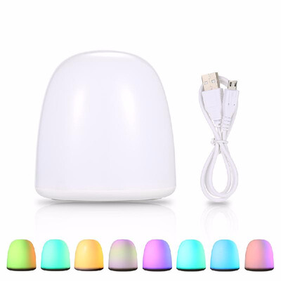 

Colorful RGB 12 LED Night Light Desk Lamp 7 Different Lighting Modes Sensitive Touch Shaking Control Brightness