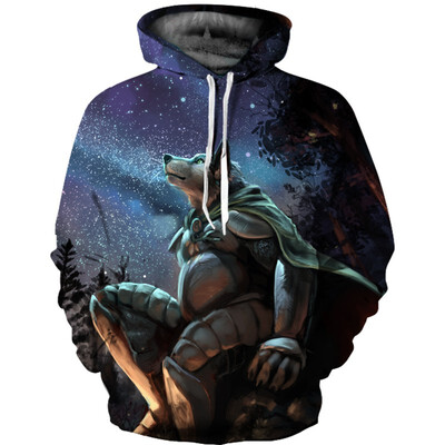 

Mens Hoodie 3D Printed Women Pullover Sweater