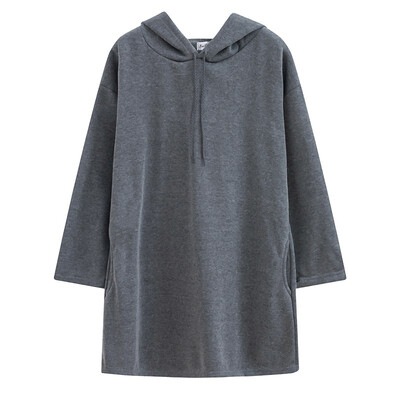 

Hoodie female long student loose spring&autumn new long-sleeved hooded pullover