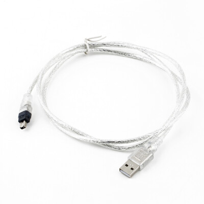 

1.2m USB 2.0 Male To Firewire iEEE 1394 4 Pin Male iLink Adapter Cable