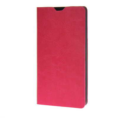 

MOONCASE Leather Side Flip Wallet Card Holder Stand Shell Pouch ЧЕХОЛ ДЛЯ LG Magna Hot pink