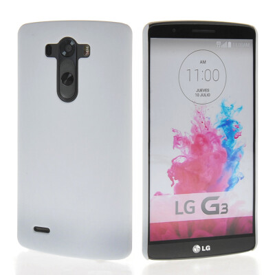 

MOONCASE Hard Rubberized Rubber Coating Devise Back Case Cover for LG G3 White