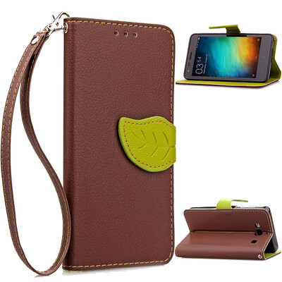 

MOONCASE Wrist Strap Leather Flip Wallet Card Slot Bracket Back Case Cover for Xiaomi Hongmimi 2 / 2A (4.7 inch