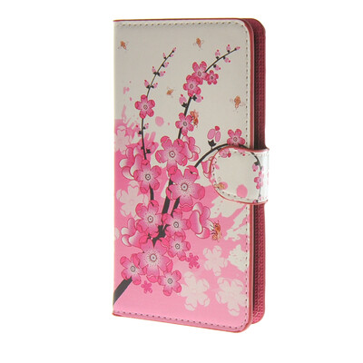 

MOONCASE Plum flower style Leather Side Flip Wallet Card Slot Stand Pouch чехол для Huawei Ascend Y635 a06