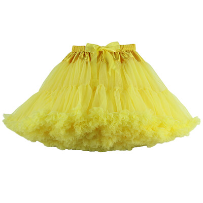 

Buenos Ninos Women Tutu Skirt Double Layer Midi Pettiskirt