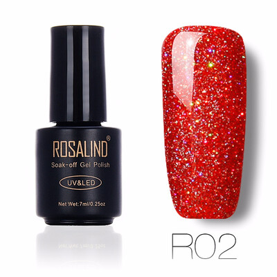 

ROSALIND Gel 1S Rainbow Series Colorful UV LED Gel Nail Polish 7ML Long Lasting Painting Nail Art Soak-off Gel Varnish 01-29