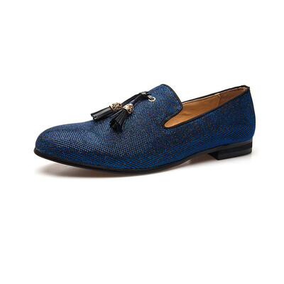 

Handmade Metal fashion gold Tassel of Loafers Red Bottom Loafers Gentleman Luxury Fashion Stress Shoes Men Brand Men Shoes