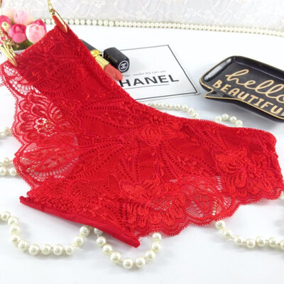 

2018 New Women Lace Sexy Panties Luxury Seamless Solid Underwear Low Waist Woman Briefs Female Slim Breathable Ladies Underpants