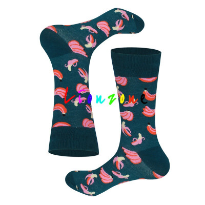 

LIONZONE Brand Designer Happy Socks Women Plus Size With Banana Pear Fruit Smiling face Patterns Coloured Unisex Crew Socks
