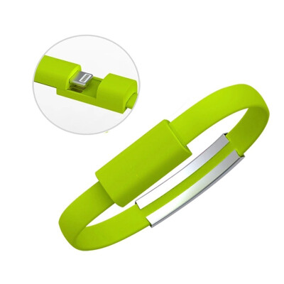 

Micro USB Cable Bracelet Charger Data Sync Cord for Apple iphone GREEN