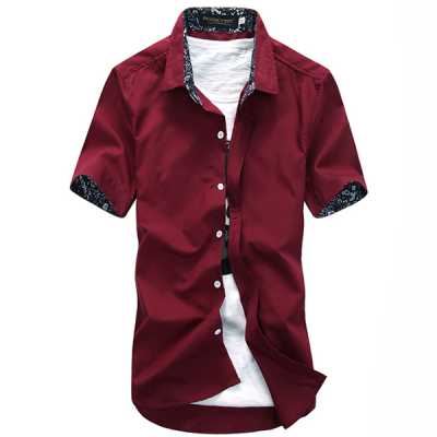

Zogaa Summer New Korean Men's Shirt Slim Short Sleeve