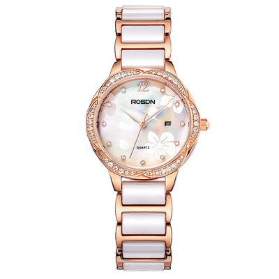 

Laoshi Дейтон (ROSDN) керамические часы Ши Ин часы тенденции моды г-жа Уайт L3170S-TAW