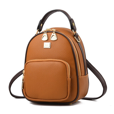 

2018 New Multi-functional PU Leather Ladies Shoulder Backpack for Younger Girls Rucksack Female Travel Backpack