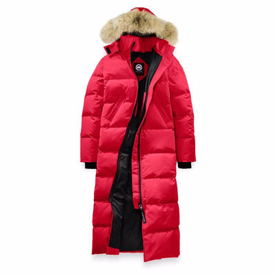 

Popular Women Winter Full-length Overcoat Goose Womens Mystique Parka Goose Down Feather Jacket Big Coyote Fur Collar for Lady