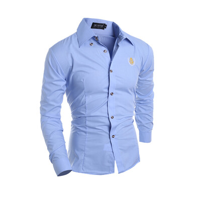 

Zogaa New Men' Shirt Embroidery Business Affairs
