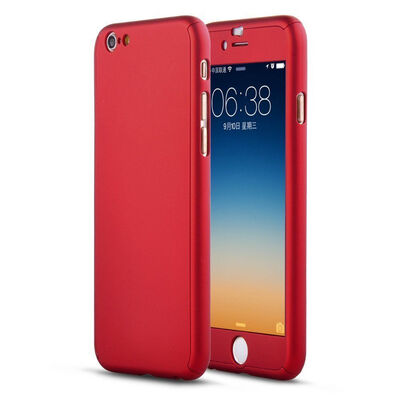 

360° Full Body Protection Hard Case Cover with Tempered Glass For Apple iPhone 6 6S Plus