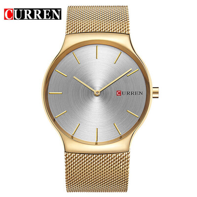 

CURREN 2017 new black rose gold Pointer Mens Watch Luxury Brand Analog Sports Wrist Watch Quartz Mens Business Watch 8256