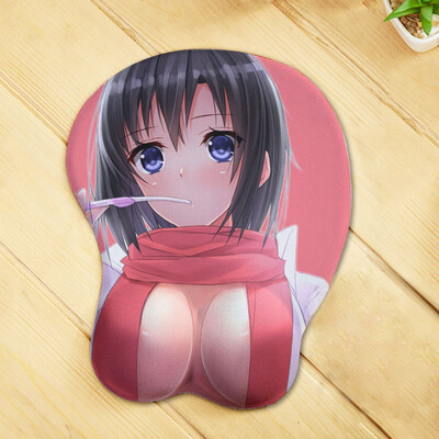 

3D Mouse Pad Fashion Wrist Rest Mousepad Anime Funny Adult Sexy Soft Silica Gel Breast Mouse Mat for Computer Mouse