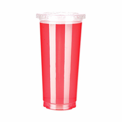 

OTOR 500ml660ml Disposable Juice Cups with Lids PP Clear Cup for Hot & Cold Drinks Iced Coffee Bubble Boba Smoothie 100pcs