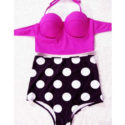 

Women' The New High-WaiSted Retro Swimwear Polka Dot Bikini Sexy