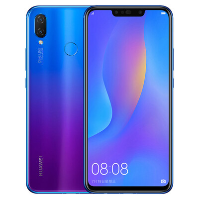 

Huawei HUAWEI nova 3i full screen HD four camera game mobile phone 4GB128GB blue purple full Netcom mobile Unicom Telecom 4G mo