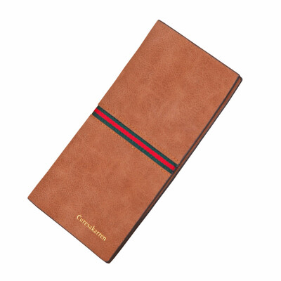 

Mens wallet is long European&American antique scrub multi seat wallet large capacity fashion soft wallet