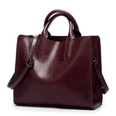 

2018 new womens bag simple shoulder bag shoulder bag Messenger bag ladies bag leather handbag