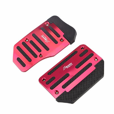 

Silver MT 3pcs2pcs Automatic Car Auto Vehicle Non-slip Pedal Foot Treadle Brake Cover Pad Aluminium Alloy
