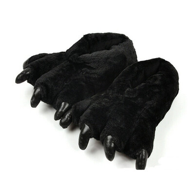 

Animal Paw Slippers Winter Monster Claw Flip Flop Plush Home Slippers Indoor Shoes