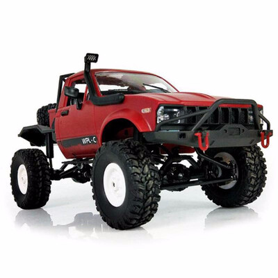 

WPL C14 116 24G 2CH 4WD Mini Off-road RC Semi-truck with Metal Chassis TPR Tires 15kmh Top Speed