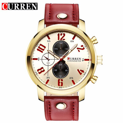 

CURREN Luxury Casual Men Watches Analog Military Sports Watch Quartz Male Wristwatches Relogio Masculino Montre Homme 8192
