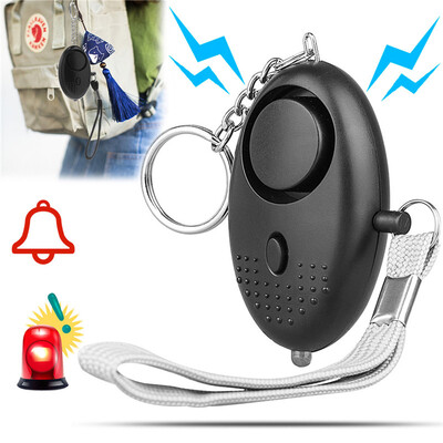 

Emergency Self Defense Personal Whistle Alarms Keychain 130DB Siren Safety LED