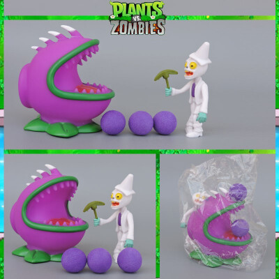 

PVZ Plants Vs Zombies Peashooter PVC Action Figure Model Toy Gifts Toys for Children High Quality Brinquedos Can Launch