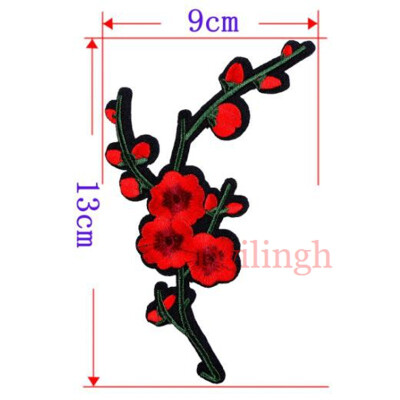 

1 Pcs Big 3D Patches Sew-on Flower Patch Embroidery Sequin Motif Red Rose Applique Garment Women DIY Clothes Sticker Wedding