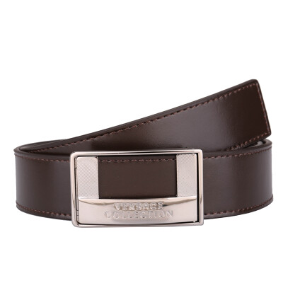 

VERSACE COLLECTION Mens Brown Kraft Button Belt V91011S VM00046 V239 110