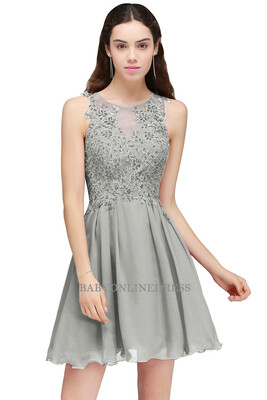 

New A-Line Burgundy Appliques Homecoming Dresses Sexy Sleeveless Chiffon Cocktail Women Special Occasion Dresses 2018