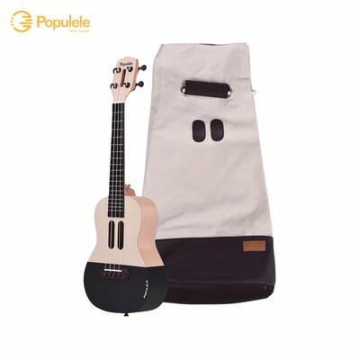 

Populele U1 23" Smart Concert Ukulele Ukelele Uke Kit Supports APP Teaching Bluetooth Connection ABS Fretboard with LED light for