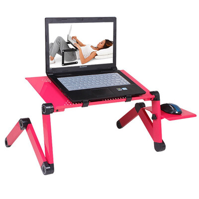 

Portable Mobile Laptop Standing Desk Computer Desk For Bed Sofa Laptop Folding Table Notebook Desk Vented Stand With Mouse Pad