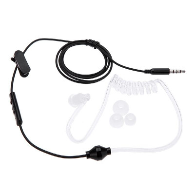 

Anti-radiation Air Tube Stereo Headset Monaural In Ear MIC Headphones with