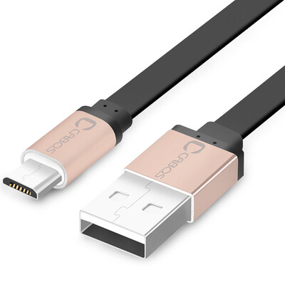 

Ferguson cabos Andrews smart phone data cable microusb charger line general data flat line 025M golden head black line