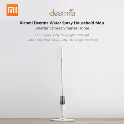 

Xiaomi Mijia Smart Deerma Water Spray Mop Sweeper 12m Rod Carbon fiber dust cloth 360 Rotating Cleaning